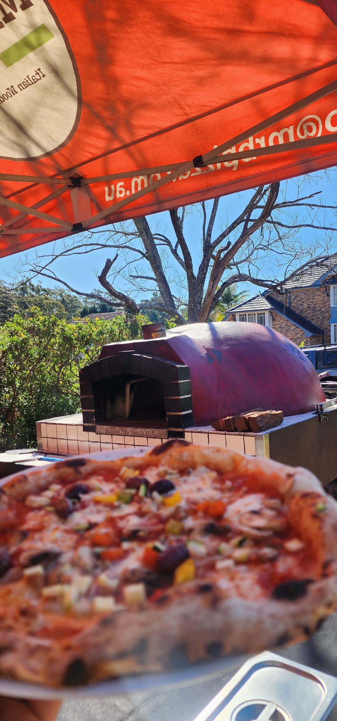 Azzurri authentic mobile authentic Italian pizza oven on-site at a Sydney event — real Italian mobile pizza catering setup Azzurri authentic mobile authentic Italian pizza oven on-site at a Sydney event — real Italian mobile pizza catering setup